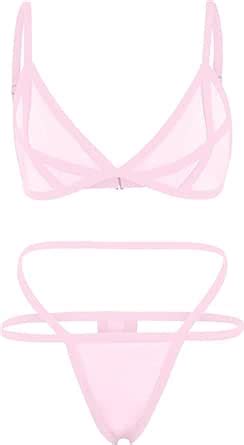 Amazon Micro Bikini See Through Extreme Bikinis Slutty Thong Sheer Bathing Suit For Women