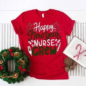 Happy New Year Nurse Crew Santa S Favorite Nurse Shirt Rn Icu Nurse