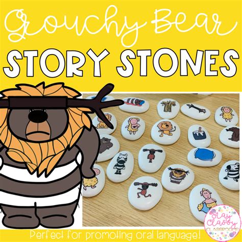 Cranky Bear Story Stones Stay Classy Classrooms