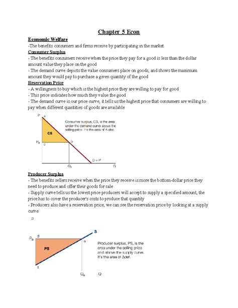 Chapter 5 Econ Chapter 5 Econ Economic Welfare The Benefits