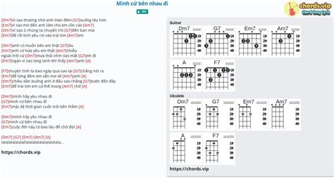 Chord Mình cứ bên nhau đi tab song lyric sheet guitar ukulele