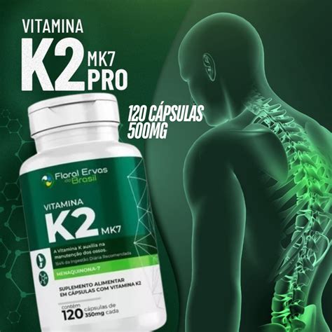 Vitamina K Mk Menaquinona Pura Mg Isolada Concentrada C P Ossos