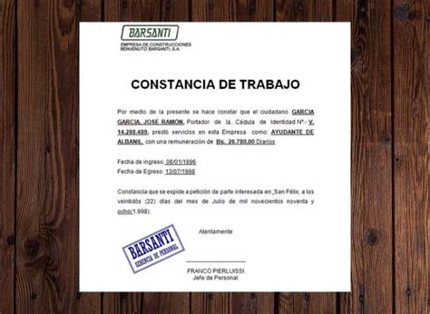 C Mo Solicitar Una Carta De Trabajo Para Una Visa