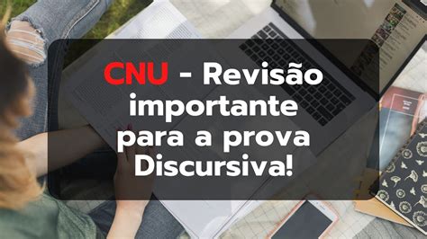 CNU Revisão importante para a discursiva YouTube