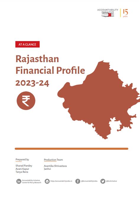 At A Glance: Rajasthan Financial Profile 2023-24 - CPR