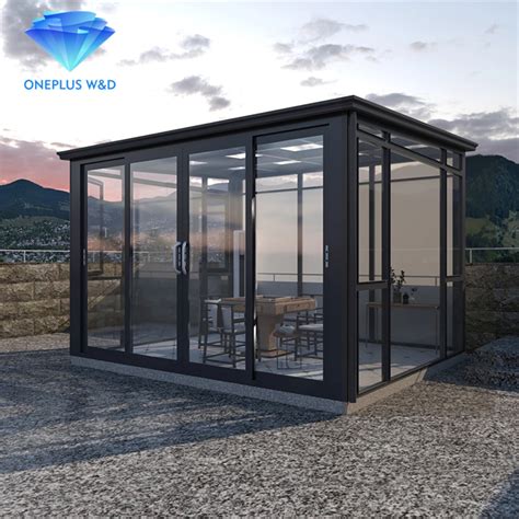 Free Standing Aluminium Conservatory Sunrooms Prefabricated Garden