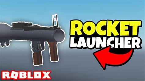 How To Make A Rocket Launcher In Roblox Youtube