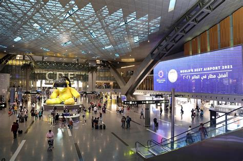 Download Majestic View Of Hamad International Airport Qatar Wallpaper