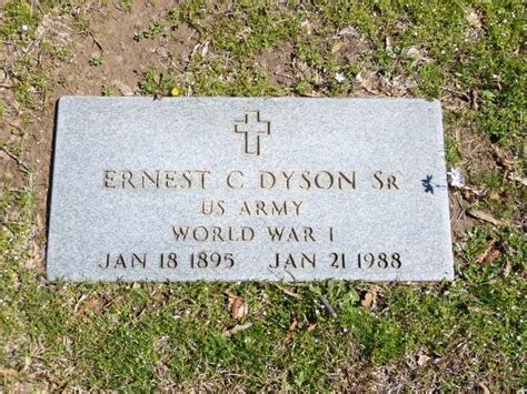 Ernest C Dyson Sr M Morial Find A Grave