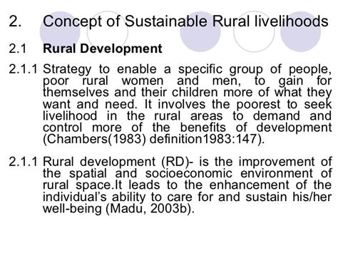 Sustainable Rural Livelihoods L 3