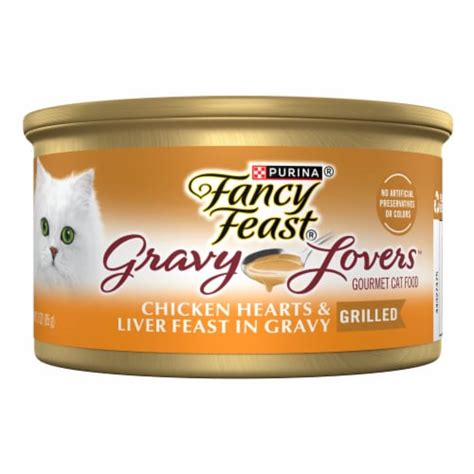 Purina Fancy Feast Gravy Lovers Wet Cat Food in Gravy Chicken Hearts ...