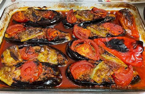 Turkish Karniyarik Recipe Turkish Eggplant And Ground Beef