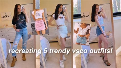 Recreating 5 Trendy Vsco Inspired Outfits Youtube