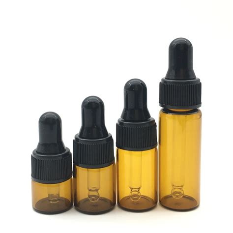 Botellas vacías para aromaterapia 1ml 2ml 3ml 5ml vidrio ámbar