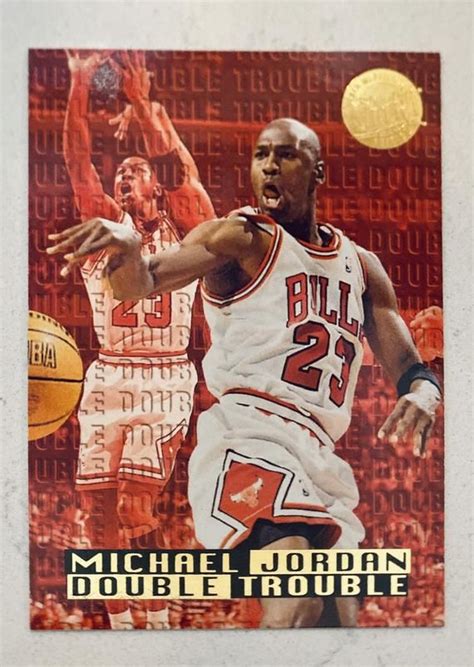 Michael Jordan Fleer Ultra Gold Medallion Double Trouble Insert In