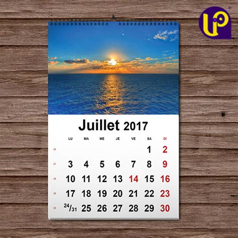 Calendrier Mural A Spirale Lexxprint Imprimerie En Ligne And Services