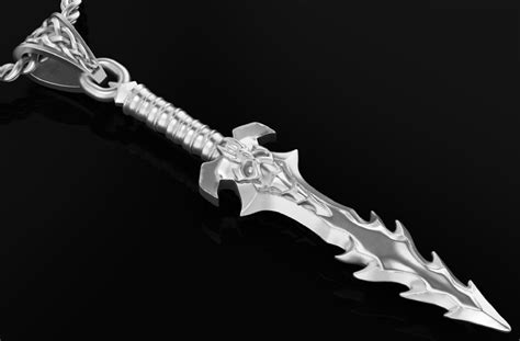 3d Model Beautyful Pendant Sword Turbosquid 1700089