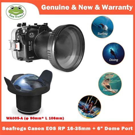 Seafrogs 40M 130FT Waterproof Housing Case With 6 WA005 A Dome Port For