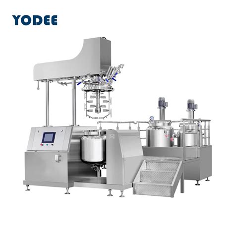 Cosmetic Lotion Cream Jacketed Mixing Tank Equipment High Shear Vacuum