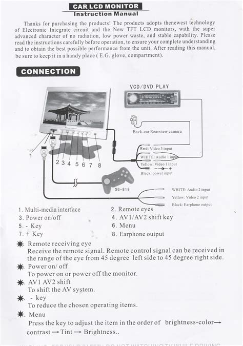 Brash Imports Tft Lcd Monitor Reversing Camera Wiring Diagram