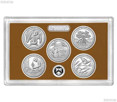 2020 Quarter Proof Set Original 5 Coin Us Mint Proof Set 4999