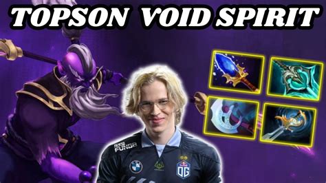 Topson Void Spirit Midlane B Damage Build Master Tier Dota