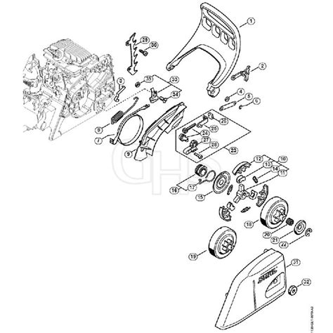 Genuine Stihl Ms H Hand Guard Chain Brake Ms Ghs