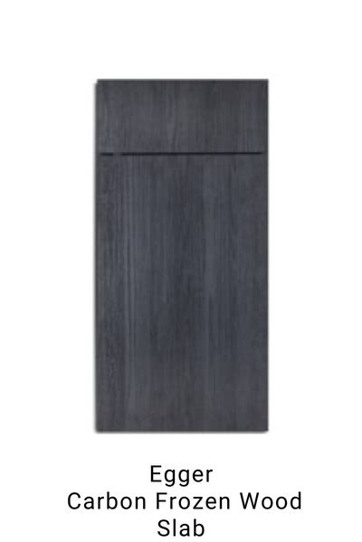 Carbon Frozen Wood Slab Prodigy Cabinets