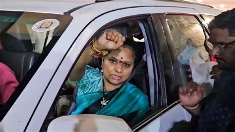 Excise Policy Case Ed Arrests K Kavitha In Hyderabad Brings Her To