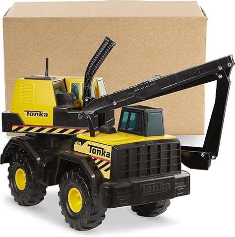 Tonka Steel Backhoe Toy Construction Vehicle Yellowblack