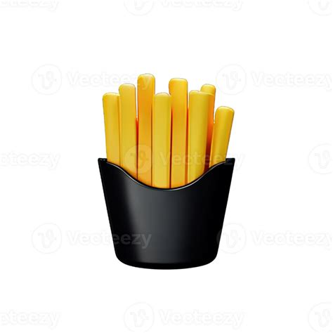 3d Illustration Of French Fries 24487803 Png