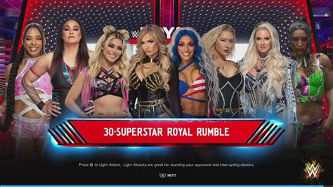 Wwe 2k24 30 Woman Royal Rumble Match Youtube