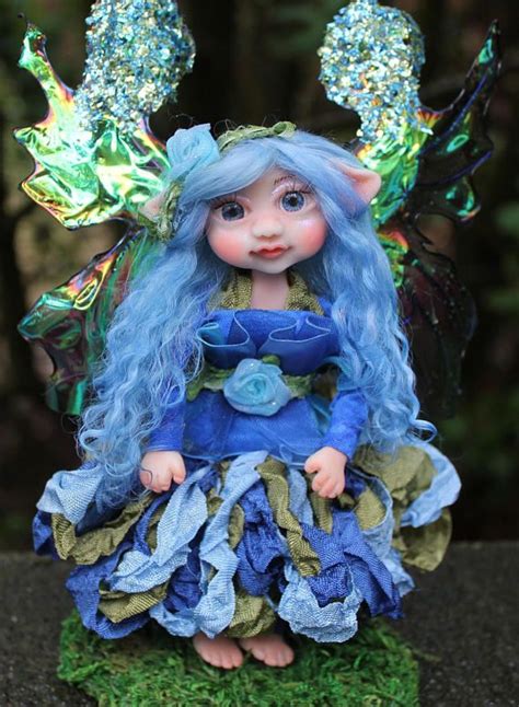 Ooak Doll Poseable Art Doll Dolls Handmade Glass Eyed Faerie Etsy