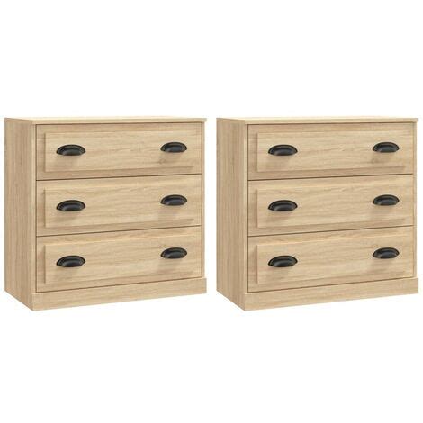 2 Stk Sideboards Kommoden für das Wohnzimmer Schränke Anrichten