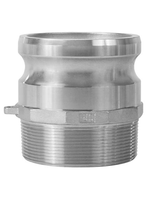 Stainless Steel Type F Male Coupler X Male Npt Cam And Groove