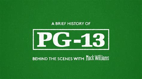 A Brief History of PG-13: Behind the Scenes - YouTube