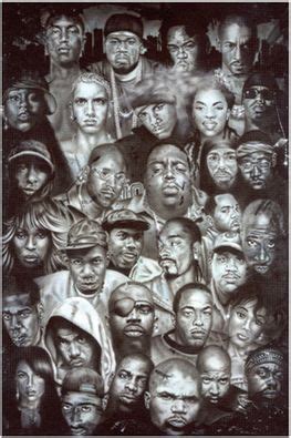 Hip Hop Collage Poster - 24" X 36"