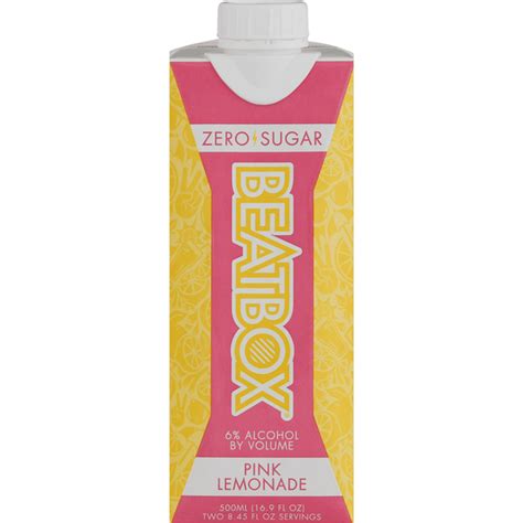 Beatbox Alcoholic Beverage Zero Sugar Pink Lemonade 169 Fl Oz