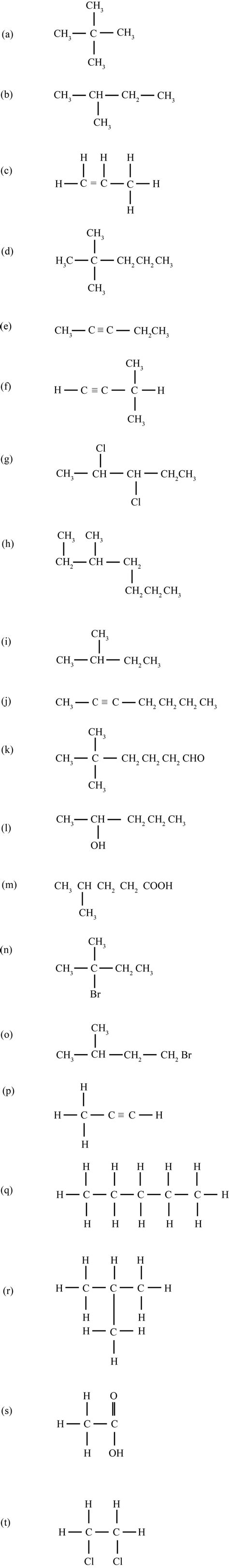 Write The Iupac Name Of The Following