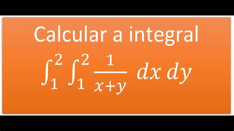 C Lculo De Integral Dupla Youtube