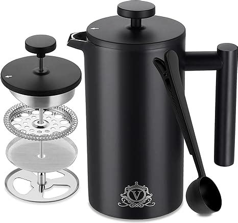 Amazon De Vancasso French Press Thermo 1 Liter Kaffeebereiter Thermo