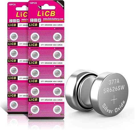 Licb Lot De Piles Bouton Sr Sw Pour Montre Ag Sr Sw V