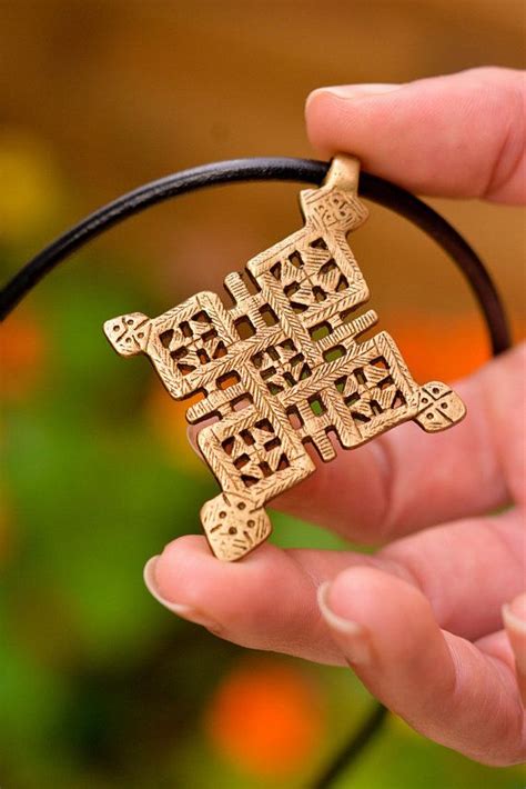 Traditional Ethiopian Orthodox Cross Necklace Pendant With Etsy