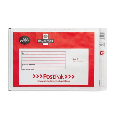 Post Office Postpak Size 7 Bubble Envelopes Box Of 40 41640