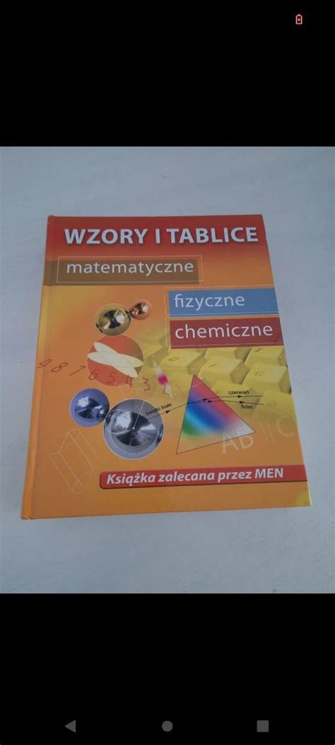 Ksi Ka Wzory I Tablice Matematyczne Fizyczne I Chemiczne Tuch W Olx Pl