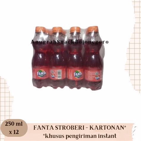 Jual Minuman Berkarbonasi Botol Ml X Fanta Stroberi Sprite