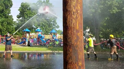 Durand Fire Dept Funfest Water Fight Youtube