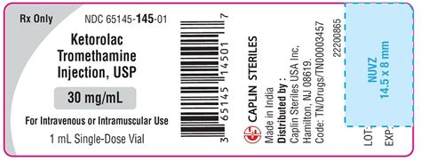 Ketorolac Injection Package Insert