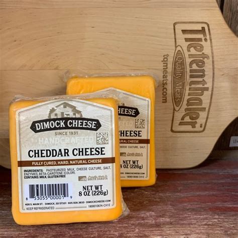 Dimock Cheddar Cheese - Tiefenthaler Quality Meats