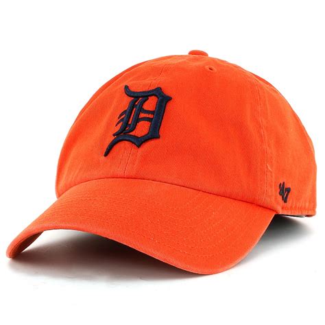 Detroit Tigers Men's Orange Clean Up Cap - Vintage Detroit Collection